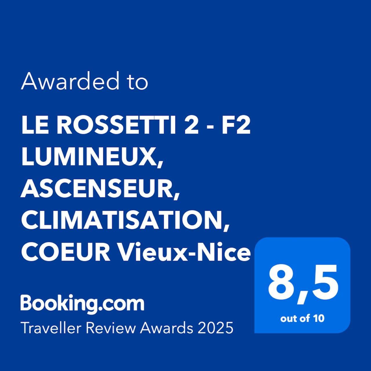 LE ROSSETTI 2 - F2 LUMINEUX, ASCENSEUR, CLIMATISATION, COEUR Vieux-Nisa Exterior foto